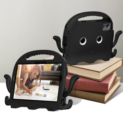 For Lenovo Tab M11 /Xiaoxin Pad 11 2024 Octopus Style EVA Hybrid PC Shockproof Tablet Case with Strap(Black) by buy2fix