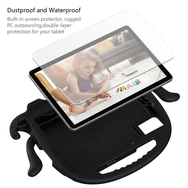 For Lenovo Tab M11 /Xiaoxin Pad 11 2024 Octopus Style EVA Hybrid PC Shockproof Tablet Case with Strap(Black) by buy2fix