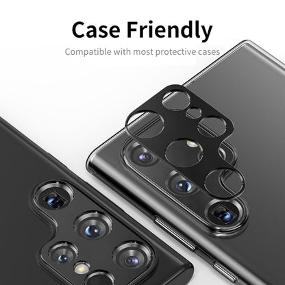 For Samsung Galaxy S23 Ultra 5G  ENKAY Hat-Prince Aluminium Alloy Camera Lens Protector Full Cover(Black) - Galaxy S23 Ultra 5G Tempered Glass by ENKAY | Online Shopping UK | buy2fix