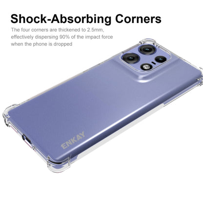 For Motorola Edge 50 Pro 5G ENKAY Hat-Prince Transparent TPU Shockproof Phone Case - Motorola Cases by ENKAY | Online Shopping UK | buy2fix