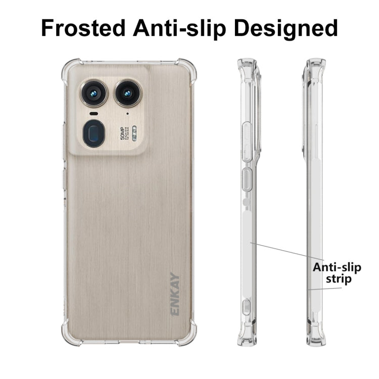 For Motorola Edge 50 Ultra ENKAY Hat-Prince Transparent TPU Shockproof Phone Case - Motorola Cases by ENKAY | Online Shopping UK | buy2fix