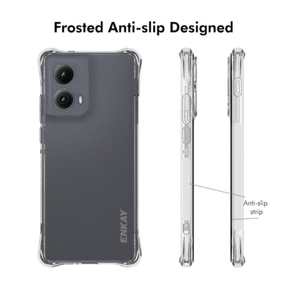 For Motorola Edge 2024 ENKAY Hat-Prince Transparent TPU Shockproof Phone Case - Motorola Cases by ENKAY | Online Shopping UK | buy2fix