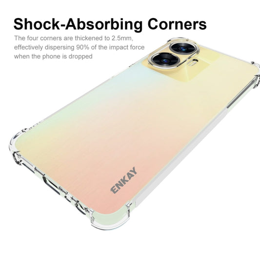 For Realme C55 4G ENKAY Clear TPU Shockproof Anti-slip Phone Case by ENKAY