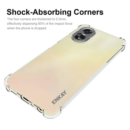 For OPPO A18 4G / A38 4G ENKAY Clear TPU Shockproof Anti-slip Phone Case - A18 Cases by ENKAY | Online Shopping UK | buy2fix