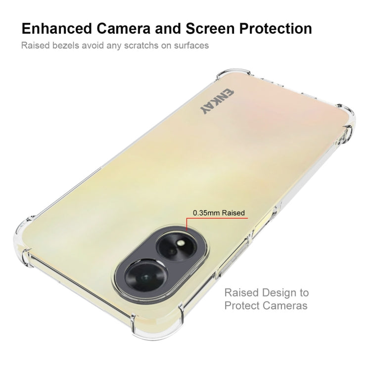 For OPPO A18 4G / A38 4G ENKAY Clear TPU Shockproof Anti-slip Phone Case - A18 Cases by ENKAY | Online Shopping UK | buy2fix