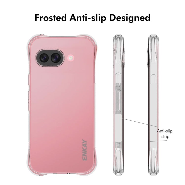 For Google Pixel 9a ENKAY Hat-Prince Transparent TPU Shockproof Phone Case - Google Cases by ENKAY | Online Shopping UK | buy2fix