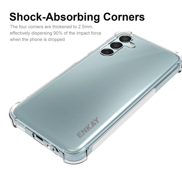 For Samsung Galaxy F15 / M15 ENKAY Clear TPU Shockproof Anti-slip Phone Case - Galaxy Phone Cases by ENKAY | Online Shopping UK | buy2fix