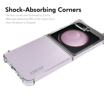 For Samsung Galaxy Flip6 ENKAY Clear TPU Shockproof Anti-slip Phone Case - Galaxy Z Flip6 5G Cases by ENKAY | Online Shopping UK | buy2fix