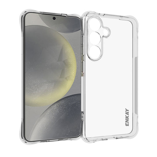 For Galaxy S25+ 5G ENKAY Hat-Prince Transparent TPU Shockproof Phone Case