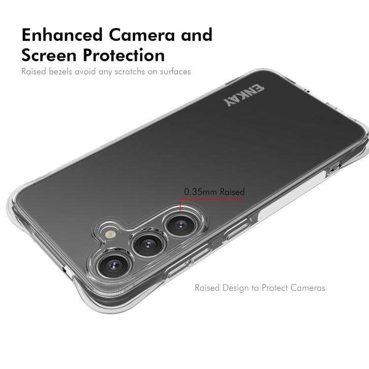 For Samsung Galaxy S25+ 5G ENKAY Hat-Prince Transparent TPU Shockproof Phone Case by ENKAY