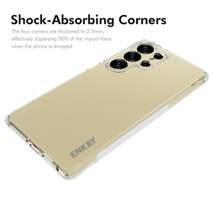For Samsung Galaxy S25 Ultra 5G ENKAY Hat-Prince Transparent TPU Shockproof Phone Case by ENKAY