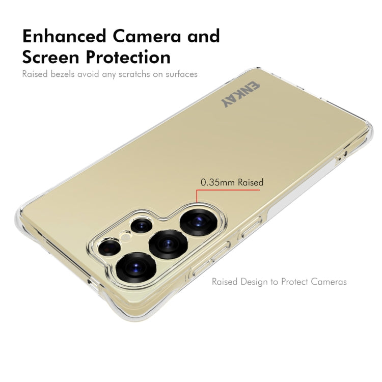 For Samsung Galaxy S25 Ultra 5G ENKAY Hat-Prince Transparent TPU Shockproof Phone Case by ENKAY