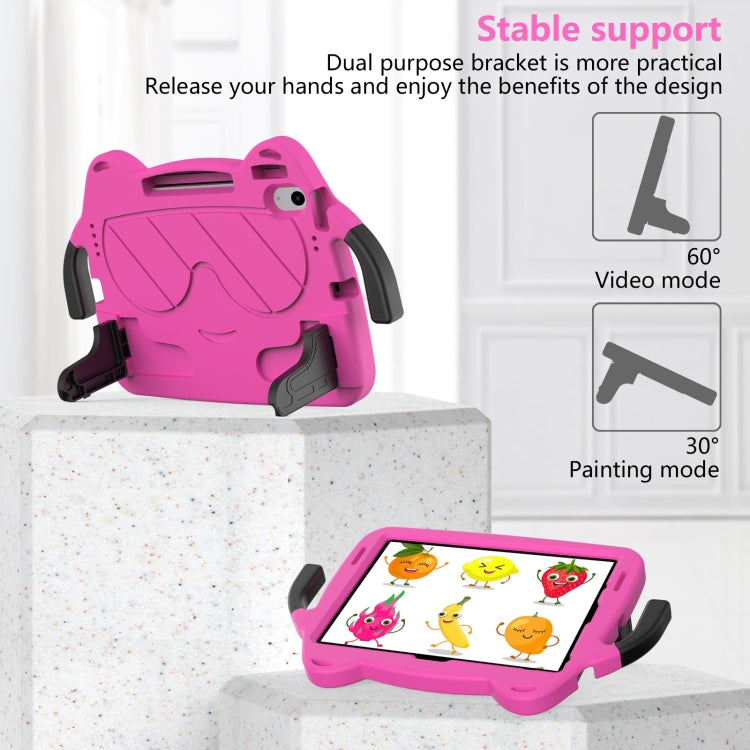 For iPad 2025 / 2022 Ice Baby EVA Shockproof Hard PC Tablet Case(Rose Red+Black) - iPad 2025 / 2022 Cases by buy2fix | Online Shopping UK | buy2fix
