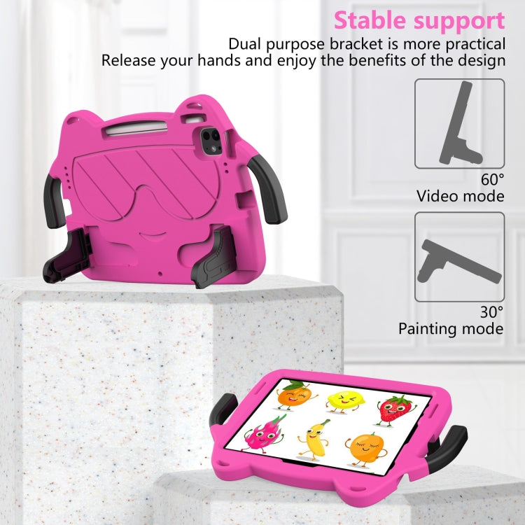 For iPad Pro 11 2022 / 2020 / 2018 Ice Baby EVA Shockproof Hard PC Tablet Case(Rose Red+Black) - iPad Air (2022) / (2020) 10.9 Cases by buy2fix | Online Shopping UK | buy2fix
