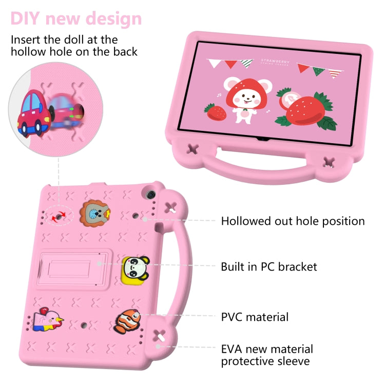 For Walmart Onn 10.1 2022 / 100071485 Handle Kickstand Children EVA Shockproof PC Tablet Case(Pink) - Others by buy2fix | Online Shopping UK | buy2fix