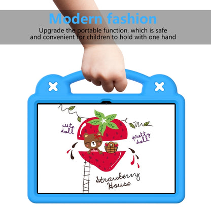 For Amazon Fire HD 10 2021 Handle Kickstand Children EVA Shockproof PC Tablet Case(Sky Blue) - Amazon by buy2fix | Online Shopping UK | buy2fix