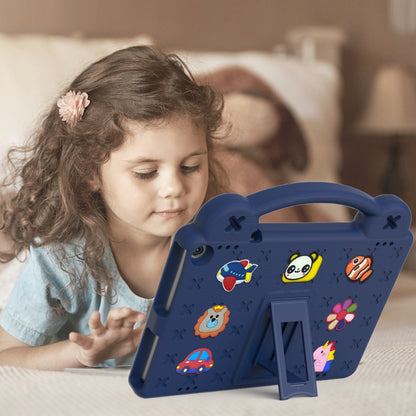 For Amazon Fire HD 10 2021 Handle Kickstand Children EVA Shockproof PC Tablet Case(Navy Blue) - Amazon by buy2fix | Online Shopping UK | buy2fix