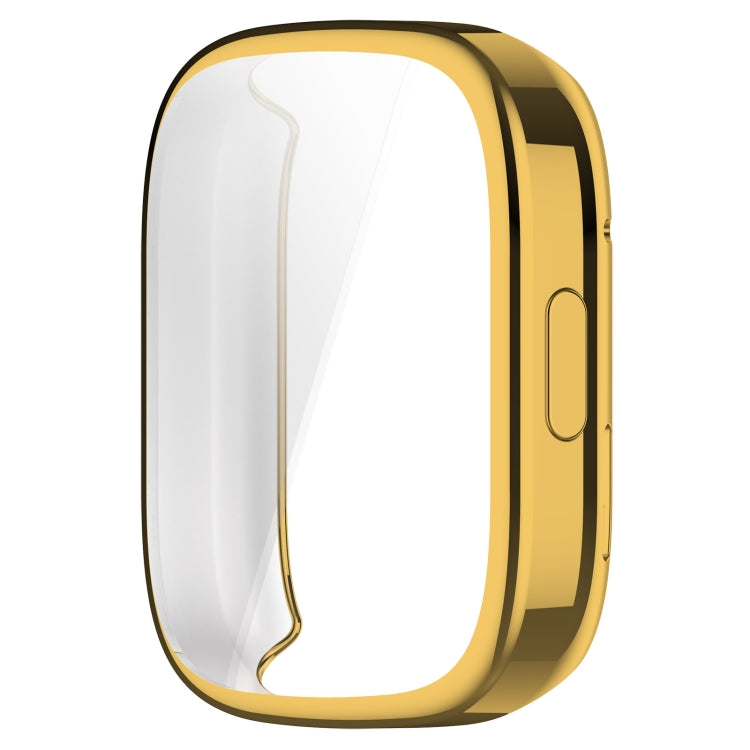 For Redmi Watch 3 TPU Fully Enclosed Watch Protective Case(Gold) - Watch Cases by buy2fix | Online Shopping UK | buy2fix