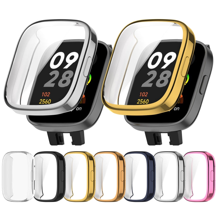 For Redmi Watch 3 TPU Fully Enclosed Watch Protective Case(Transparent) - Watch Cases by buy2fix | Online Shopping UK | buy2fix