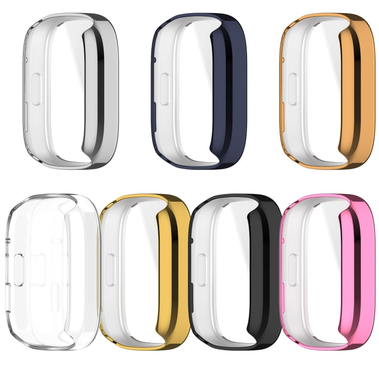 For Redmi Watch 3 TPU Fully Enclosed Watch Protective Case(Pink) - Watch Cases by buy2fix | Online Shopping UK | buy2fix
