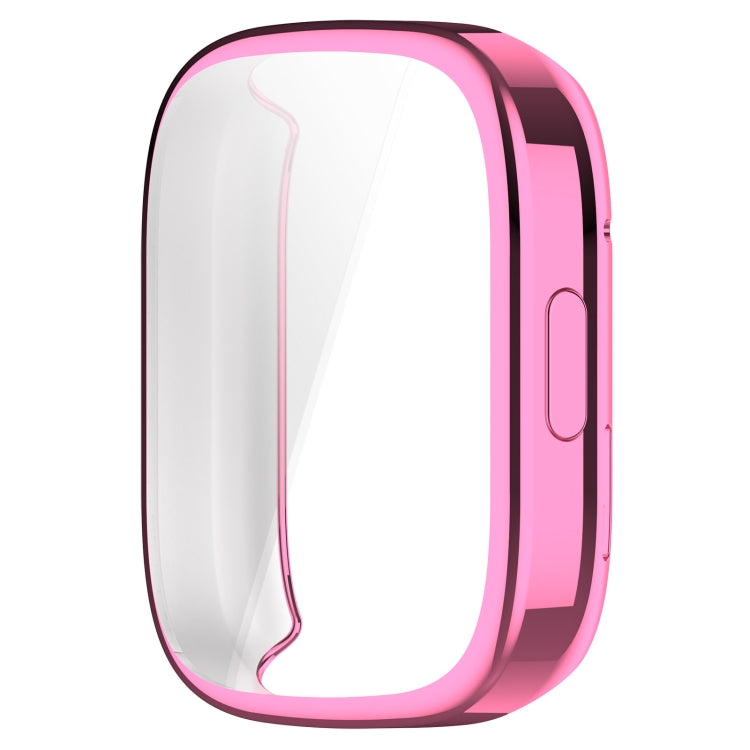 For Redmi Watch 3 Lite TPU Fully Enclosed Watch Protective Case(Pink) - Watch Cases by buy2fix | Online Shopping UK | buy2fix