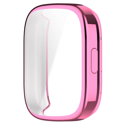 For Redmi Watch 3 Lite TPU Fully Enclosed Watch Protective Case(Pink) - Watch Cases by buy2fix | Online Shopping UK | buy2fix