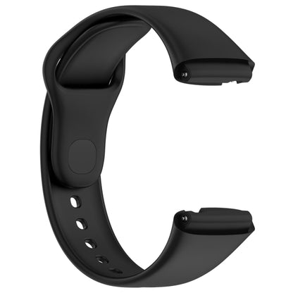 For Redmi Watch 3 Lite Sports Solid Color Silicone Replacement Watch Band(Black) - Watch Bands by buy2fix | Online Shopping UK | buy2fix