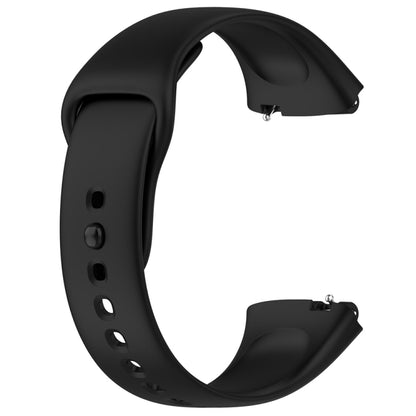 For Redmi Watch 3 Lite Sports Solid Color Silicone Replacement Watch Band(Black) - Watch Bands by buy2fix | Online Shopping UK | buy2fix