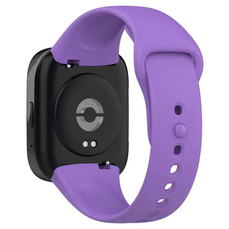 For Redmi Watch 3 Lite Sports Solid Color Silicone Replacement Watch Band(Purple) - Watch Bands by buy2fix | Online Shopping UK | buy2fix