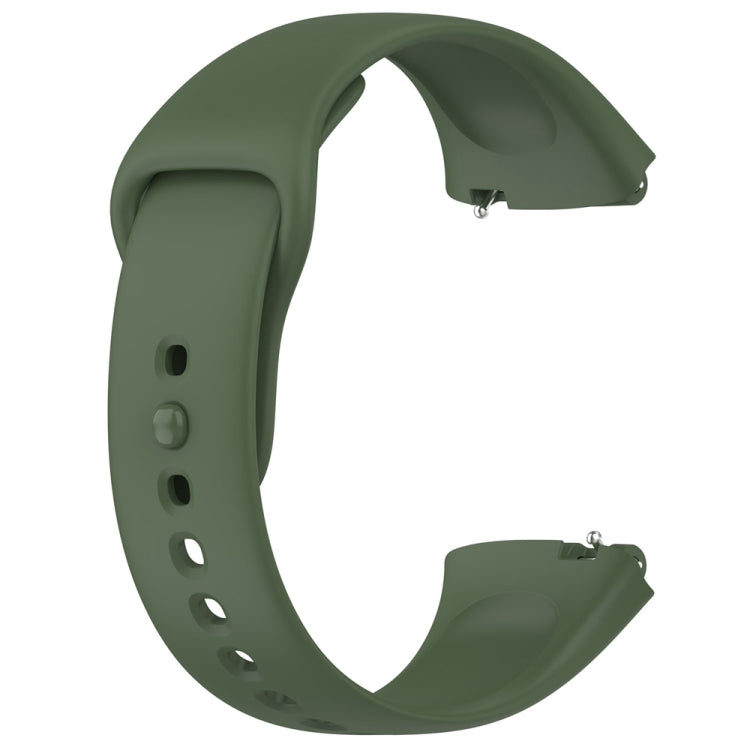 For Redmi Watch 3 Lite Sports Solid Color Silicone Replacement Watch Band(Green) - Watch Bands by buy2fix | Online Shopping UK | buy2fix