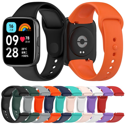For Redmi Watch 3 Lite Sports Solid Color Silicone Replacement Watch Band(Teal) - Watch Bands by buy2fix | Online Shopping UK | buy2fix