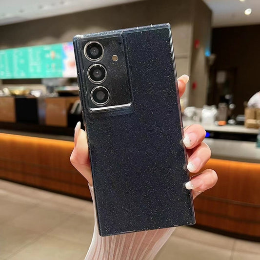 For Samsung Galaxy S23 FE 5G Jelly Glitter Solid Color TPU Phone Case(Black) by buy2fix