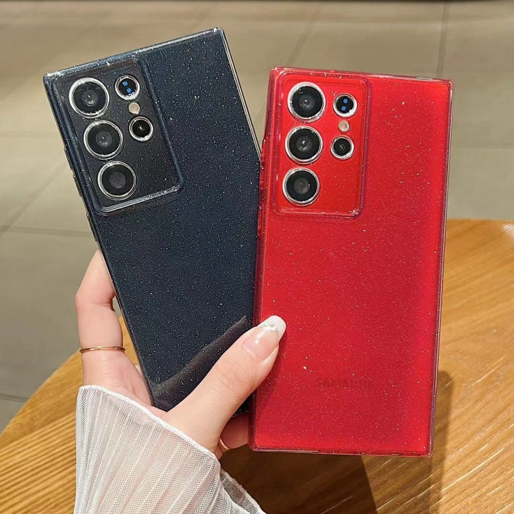 For Samsung Galaxy S23 Ultra 5G Jelly Glitter Solid Color TPU Phone Case(Rose) by buy2fix