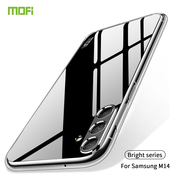 For Samsung Galaxy M14 MOFI Ming Series Ultra-thin TPU Phone Case(Transparent) - Galaxy Phone Cases by MOFI | Online Shopping UK | buy2fix
