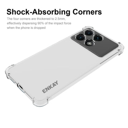 For Redmi K70E ENKAY Hat-Prince Transparent TPU Shockproof Phone Case - K70E Cases by ENKAY | Online Shopping UK | buy2fix