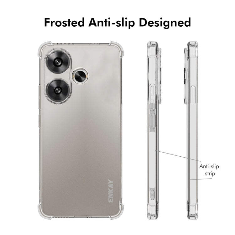 For Redmi Turbo 3 5G ENKAY Hat-Prince Transparent TPU Shockproof Phone Case - Xiaomi Cases by ENKAY | Online Shopping UK | buy2fix