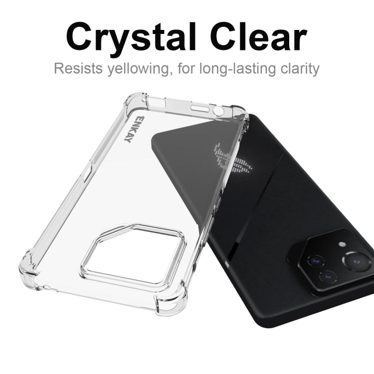 For Asus Rog Phone 8 ENKAY Hat-Prince Transparent TPU Shockproof Phone Case - ASUS Cases by ENKAY | Online Shopping UK | buy2fix