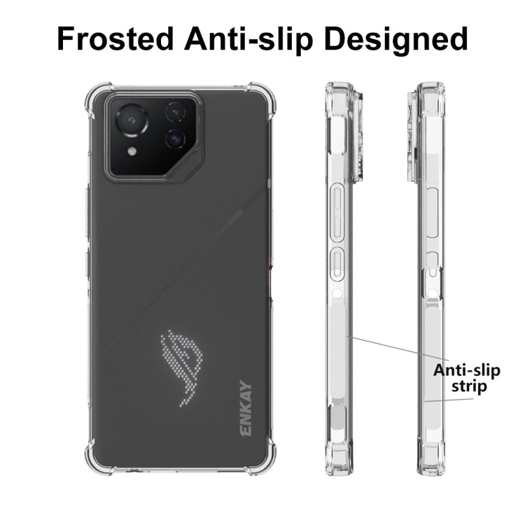 For Asus Rog Phone 8 Pro ENKAY Hat-Prince Transparent TPU Shockproof Phone Case - ASUS Cases by ENKAY | Online Shopping UK | buy2fix