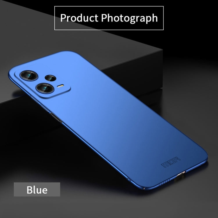 For Redmi Note 12 Pro 5G Global MOFI Micro-Frosted PC Ultra-thin Hard Phone Case(Blue) - Note 12 Pro Cases by MOFI | Online Shopping UK | buy2fix