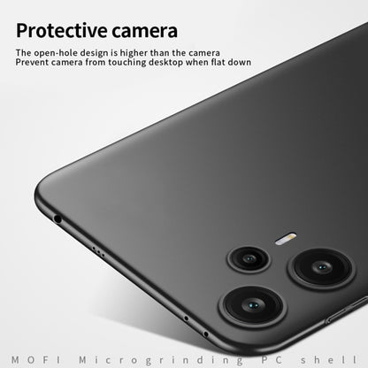 For?Redmi Note 12 Turbo 5G MOFI Micro-Frosted PC Ultra-thin Hard Phone Case(Black) - Xiaomi Cases by MOFI | Online Shopping UK | buy2fix