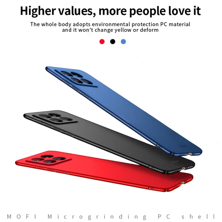 For?Xiaomi 14 Pro MOFI Micro-Frosted PC Ultra-thin Hard Phone Case(Blue) - 14 Pro Cases by MOFI | Online Shopping UK | buy2fix