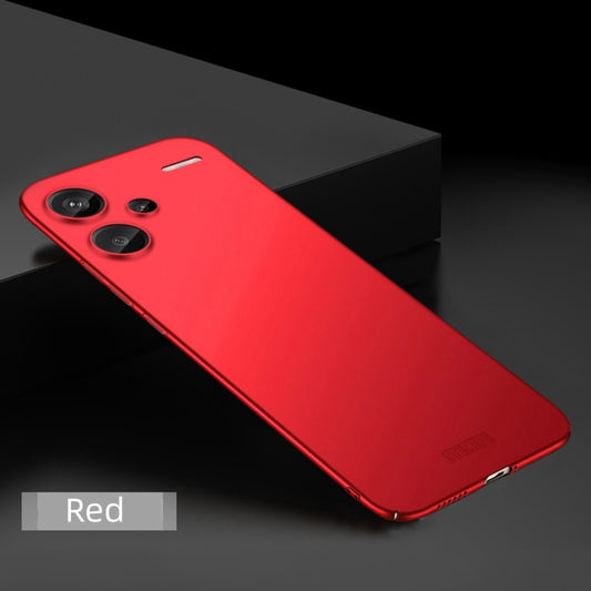 For Xiaomi Redmi Note 13 Pro+ MOFI Micro-Frosted PC Ultra-thin Hard Phone Case(Red) by MOFI