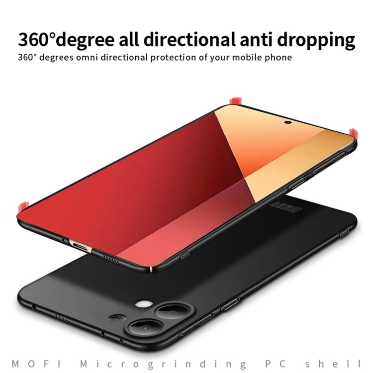 For Xiaomi Redmi Note 13 Pro 4G MOFI Micro-Frosted PC Ultra-thin Hard Phone Case(Black) - Note 13 Pro Cases by MOFI | Online Shopping UK | buy2fix