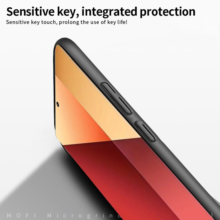 For Xiaomi Redmi Note 13 Pro 4G MOFI Micro-Frosted PC Ultra-thin Hard Phone Case(Black) - Note 13 Pro Cases by MOFI | Online Shopping UK | buy2fix