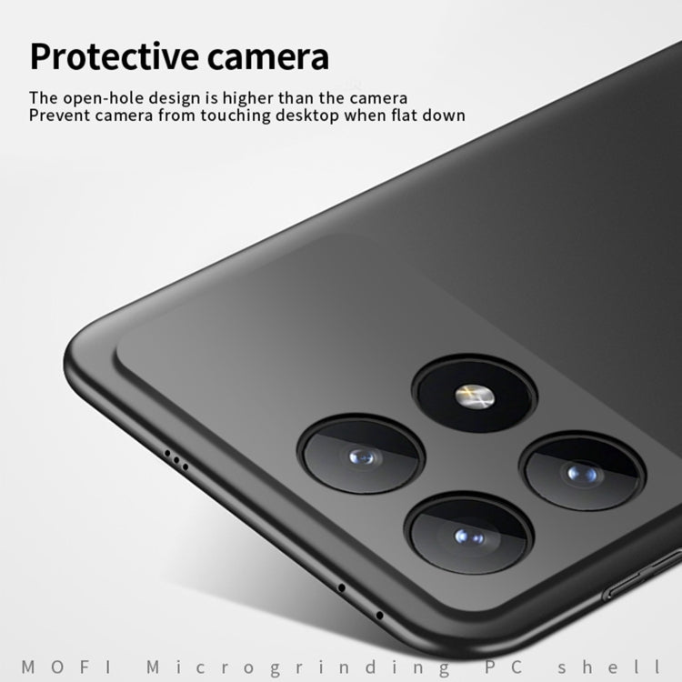For Xiaomi Redmi K70 / K70 Pro MOFI Micro-Frosted PC Ultra-thin Hard Phone Case(Black) - K70 Pro Cases by MOFI | Online Shopping UK | buy2fix