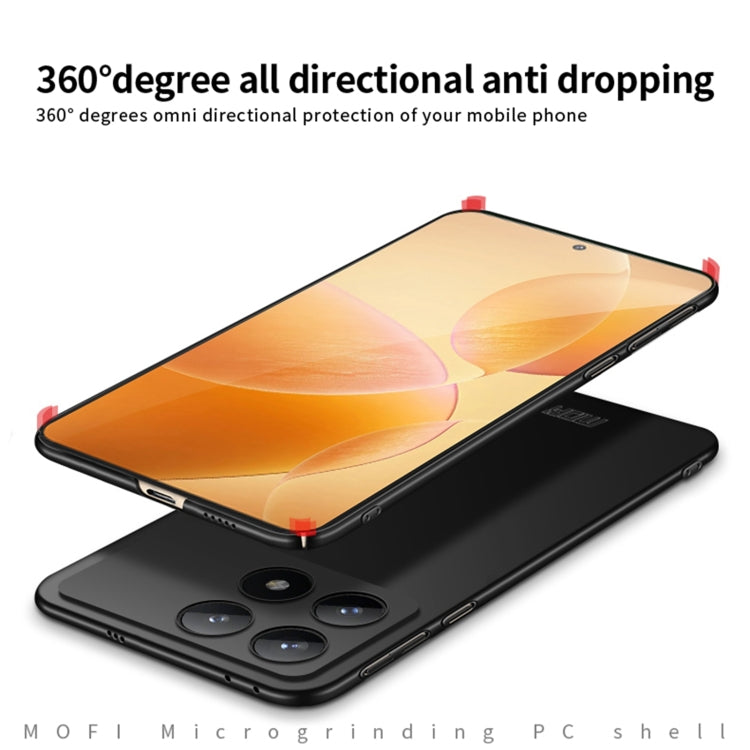For Xiaomi Redmi K70E / Poco X6 Pro MOFI Micro-Frosted PC Ultra-thin Hard Phone Case(Red) - K70E Cases by MOFI | Online Shopping UK | buy2fix