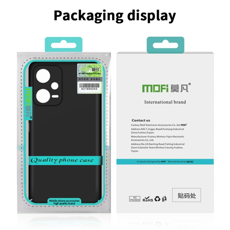 For Redmi Note 13 Pro 5G MOFI Micro-Frosted PC Ultra-thin Hard Phone Case(Black) - Note 13 Pro Cases by MOFI | Online Shopping UK | buy2fix