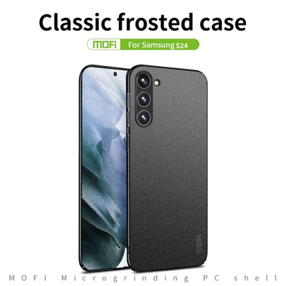 For Samsung Galaxy S24 5G MOFI Fandun Series Frosted PC Ultra-thin All-inclusive Phone Case(Blue) - Galaxy S24 5G Cases by MOFI | Online Shopping UK | buy2fix