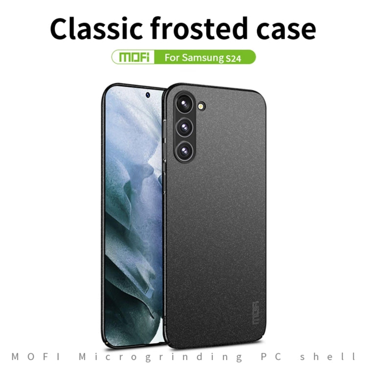 For Samsung Galaxy S24 5G MOFI Fandun Series Frosted PC Ultra-thin All-inclusive Phone Case(Green) - Galaxy S24 5G Cases by MOFI | Online Shopping UK | buy2fix