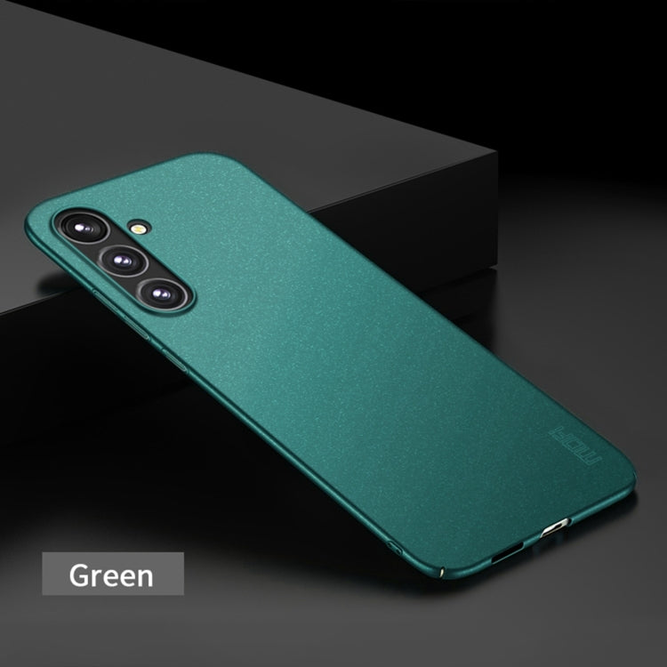 For Samsung Galaxy A55 5G MOFI Fandun Series Frosted PC Ultra-thin All-inclusive Phone Case(Green) - Galaxy Phone Cases by MOFI | Online Shopping UK | buy2fix